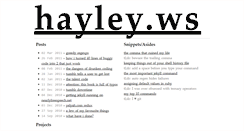Desktop Screenshot of hayley.ws